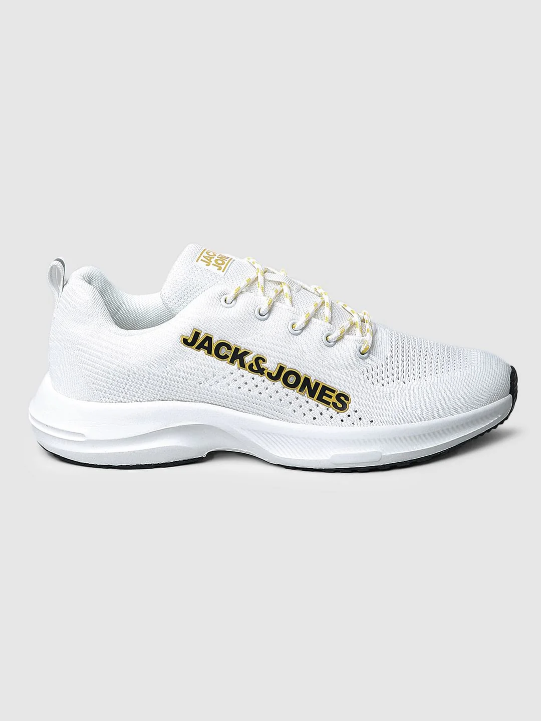 White Knit Sneakers - Image 3