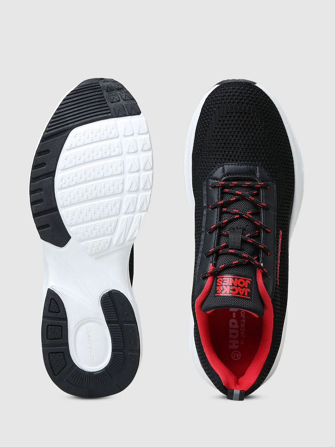 Black Logo Print Knit Sneakers - Image 5