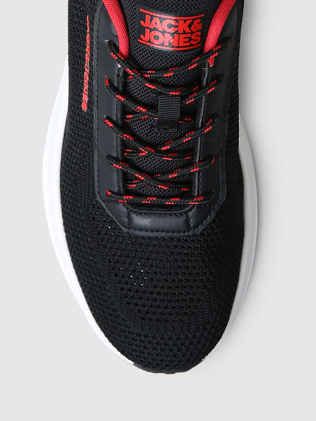 Black Logo Print Knit Sneakers - Image 7