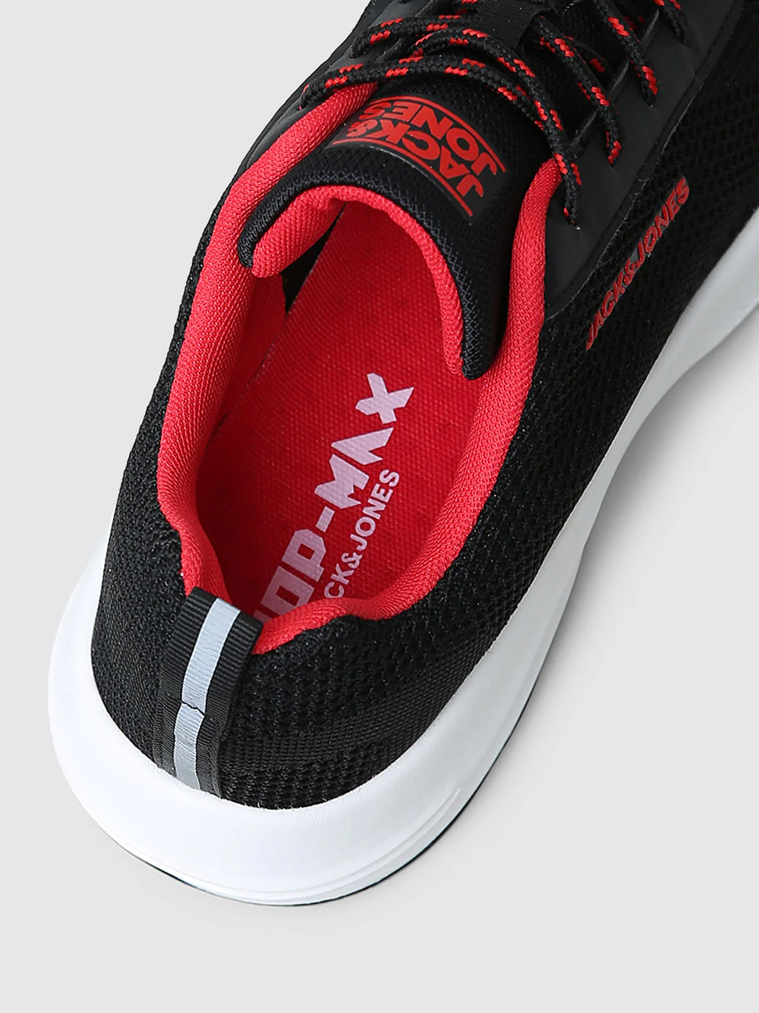 Black Logo Print Knit Sneakers - Image 8