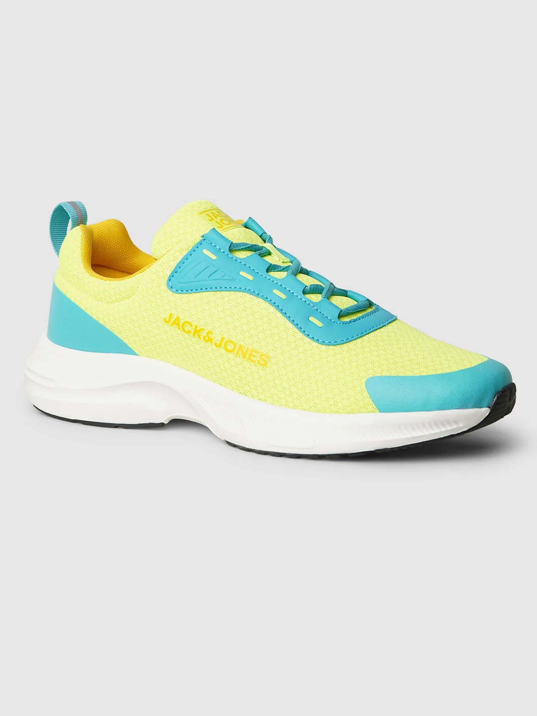 Lime Colourblocked Mesh Sneakers - Image 4