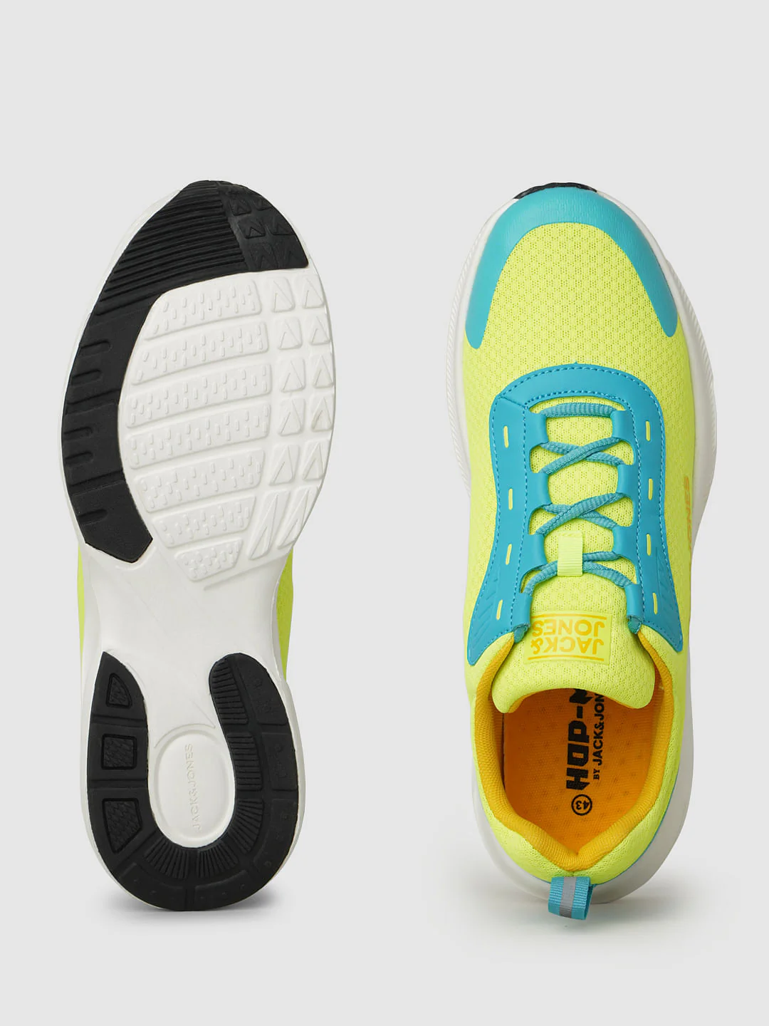 Lime Colourblocked Mesh Sneakers - Image 5