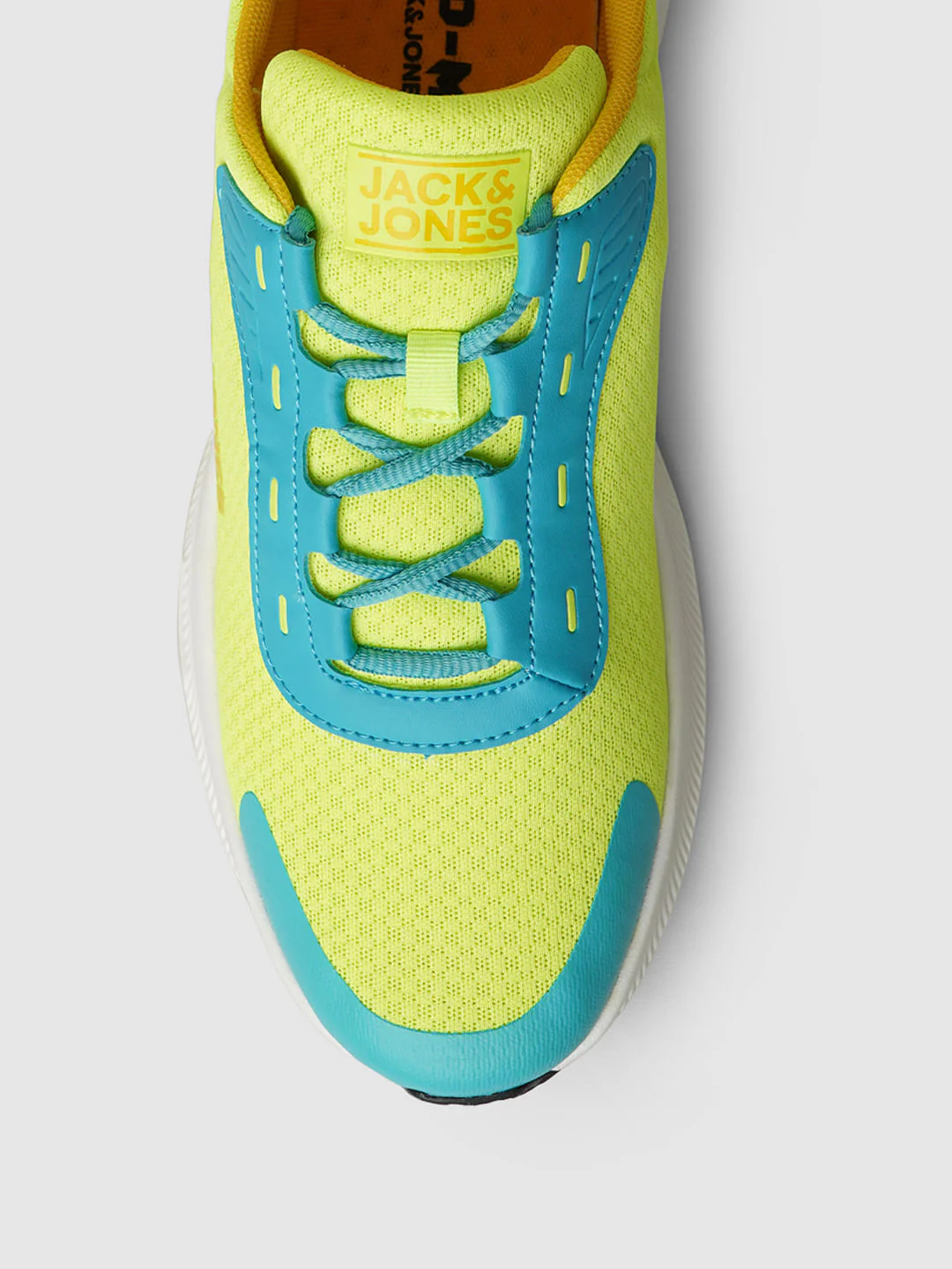 Lime Colourblocked Mesh Sneakers - Image 7