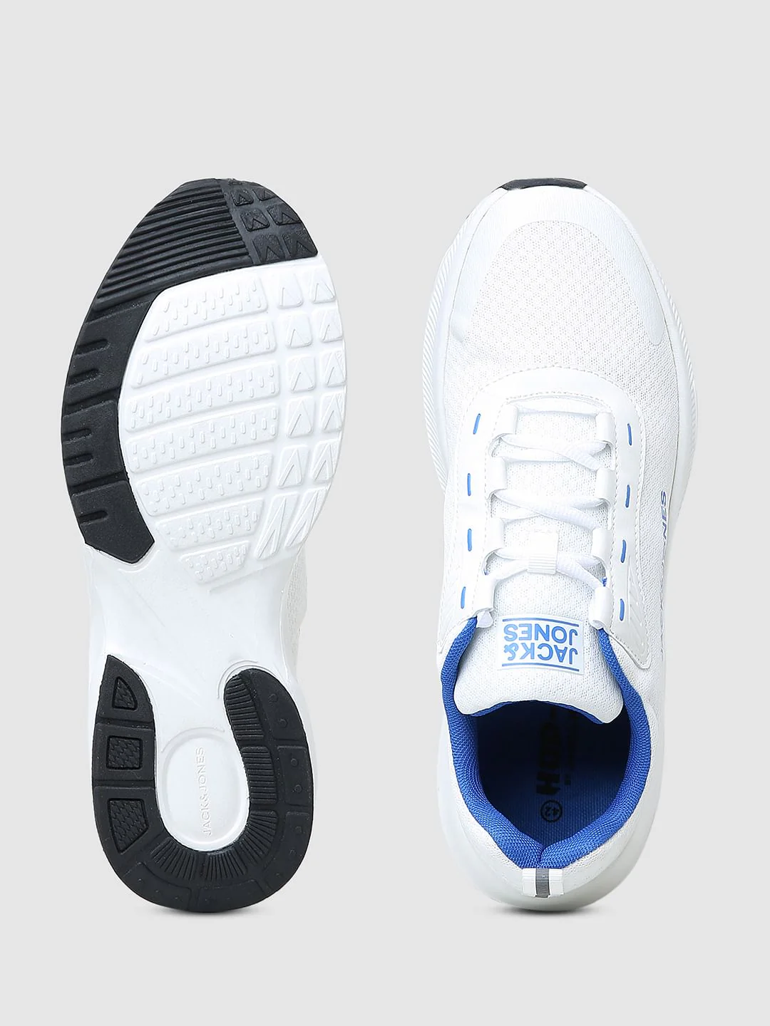 White Colourblocked Sneakers - Image 5