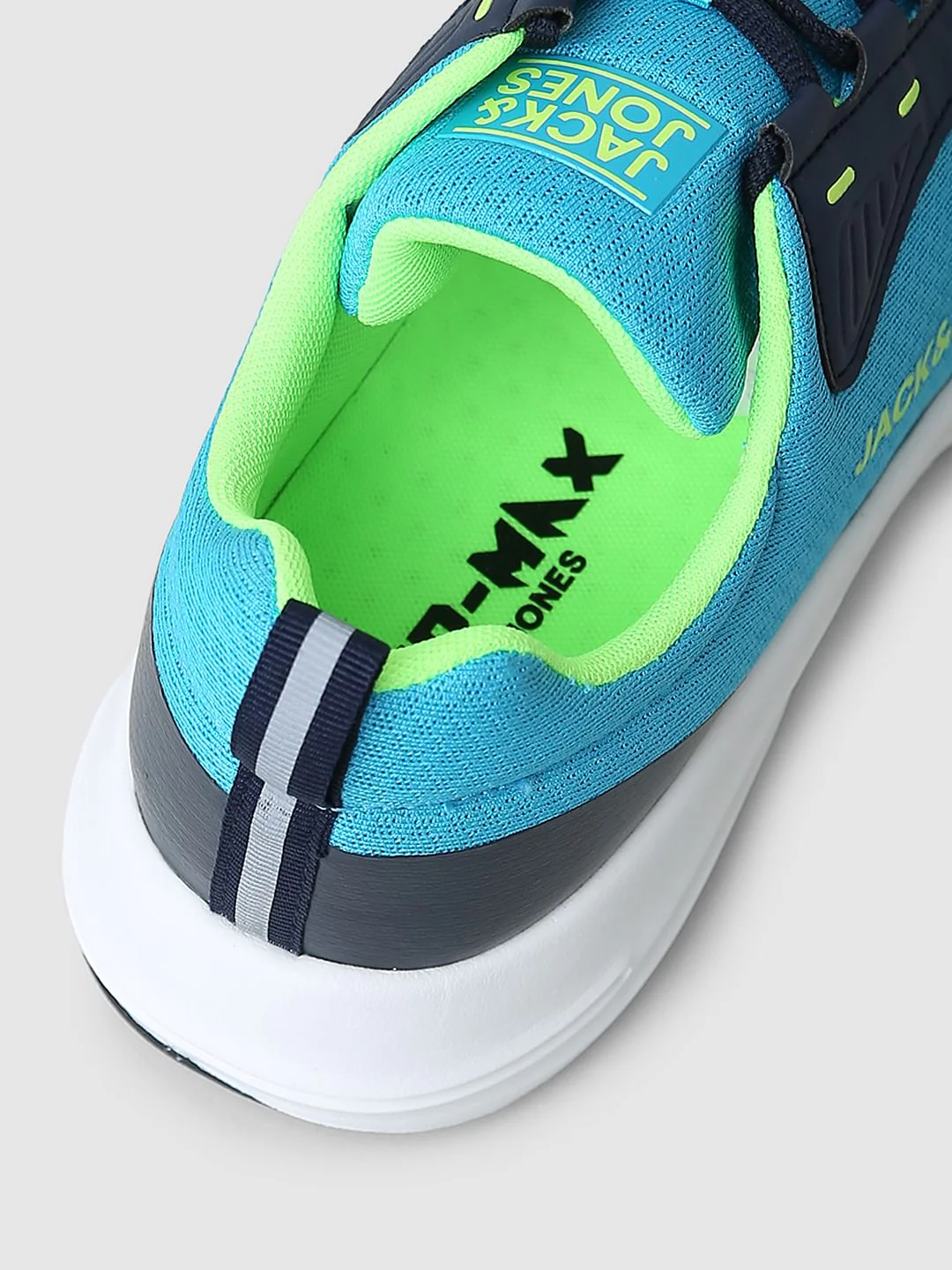 Neon Blue Colourblocked Sneakers - Image 8