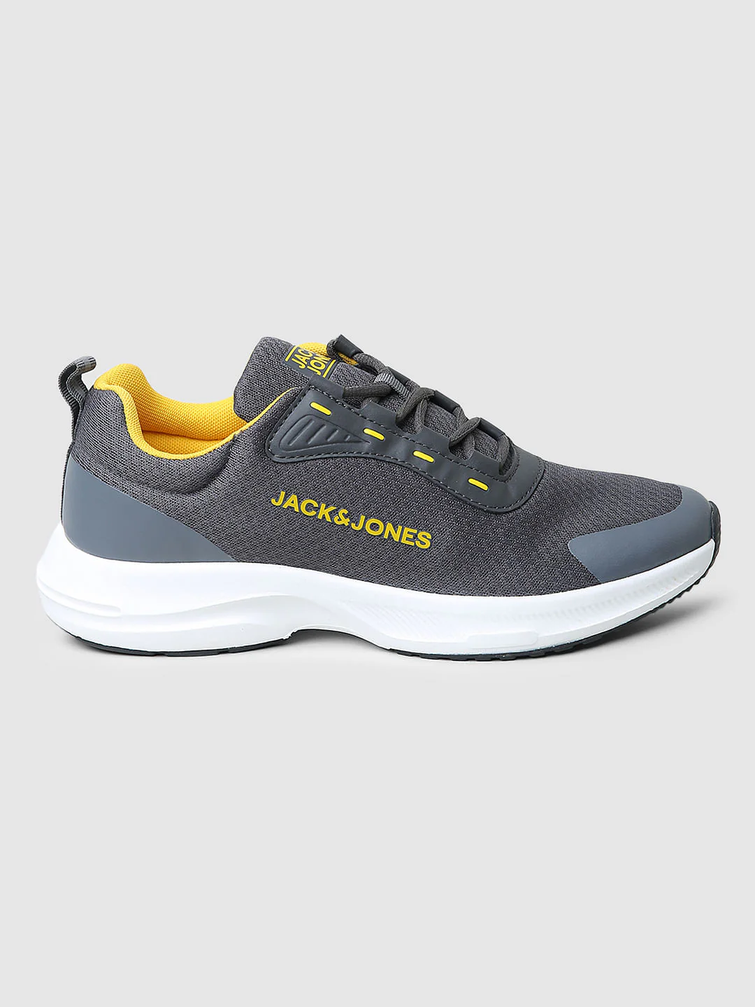 Grey Colourblocked Mesh Sneakers - Image 3
