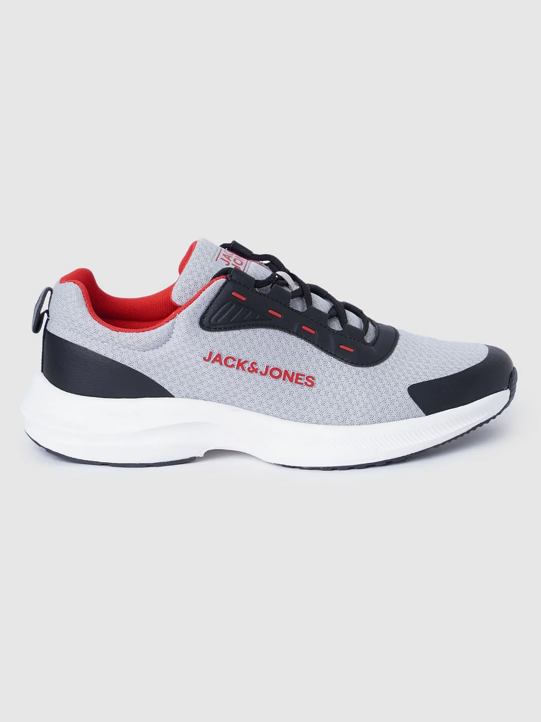 Grey Colourblocked Mesh Sneakers - Image 3