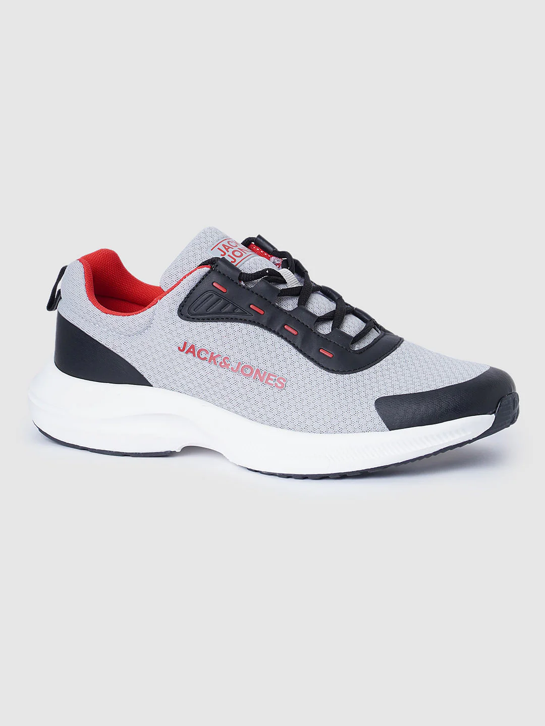 Grey Colourblocked Mesh Sneakers - Image 4