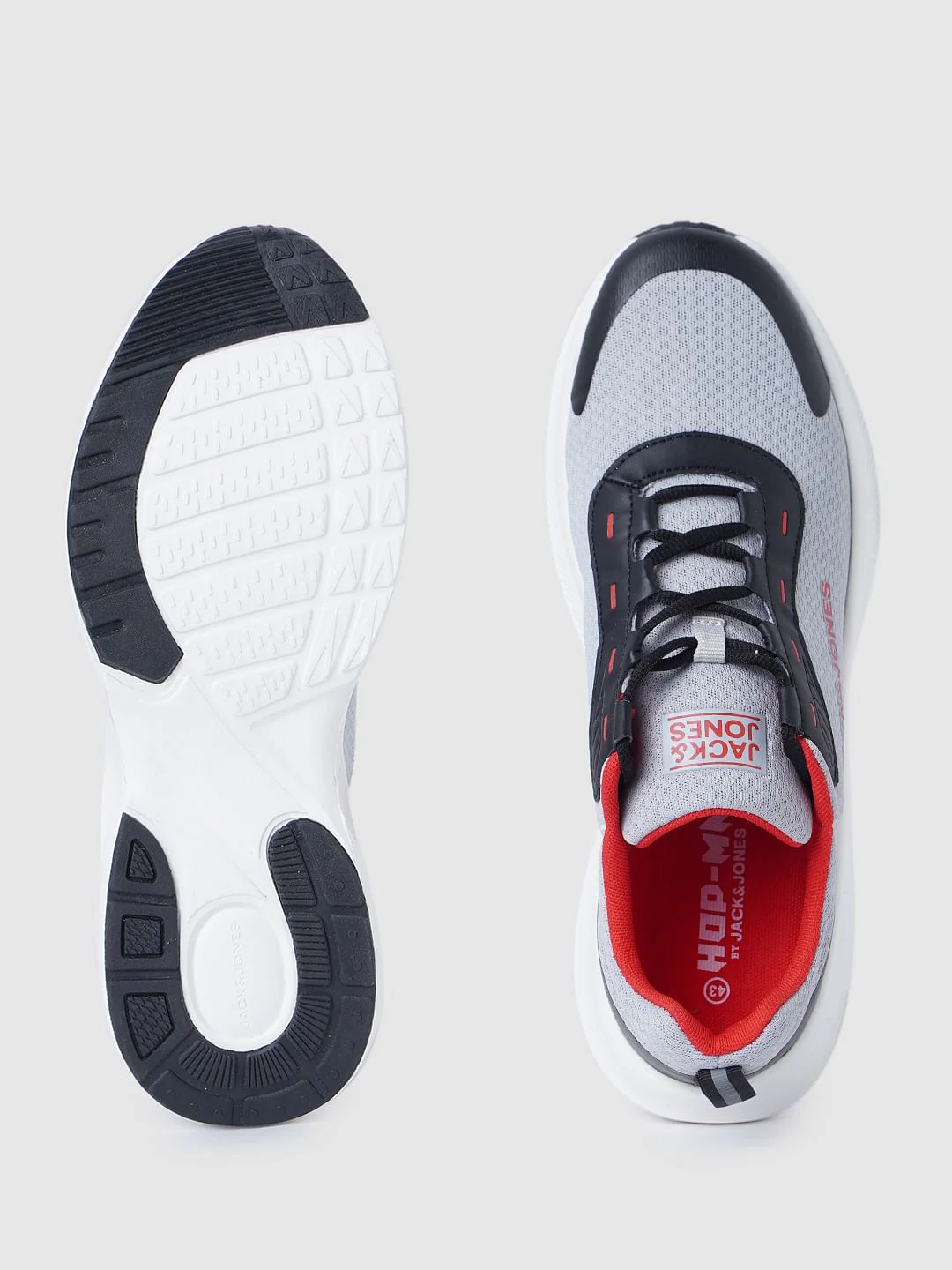 Grey Colourblocked Mesh Sneakers - Image 5