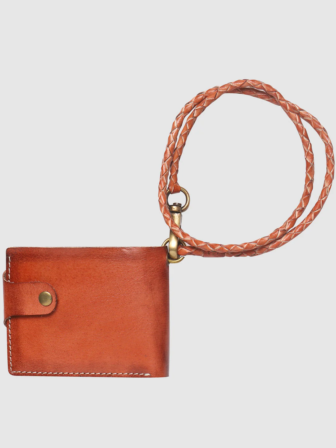 Brown Belt Hook Leather Wallet - Image 3