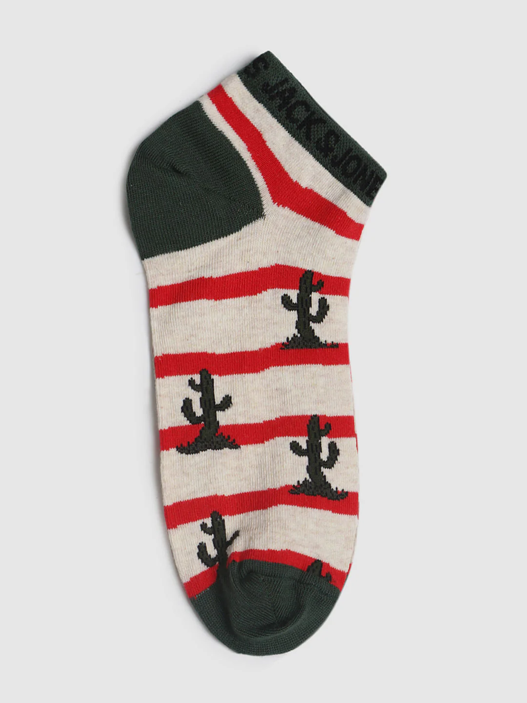 Green Striped Ankle Length Socks - Image 3