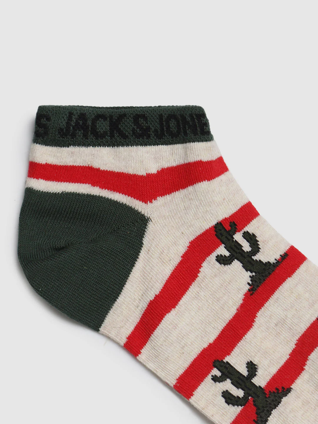 Green Striped Ankle Length Socks - Image 4