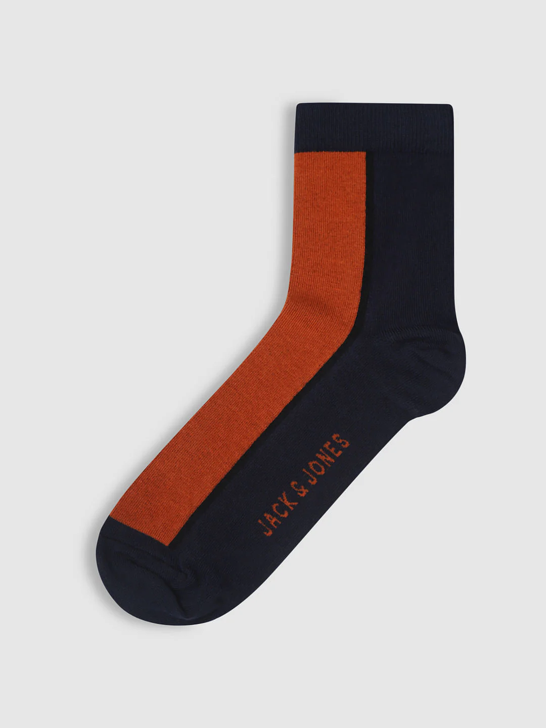 Navy Blue Colourblocked Mid Calf Length Socks - Image 3
