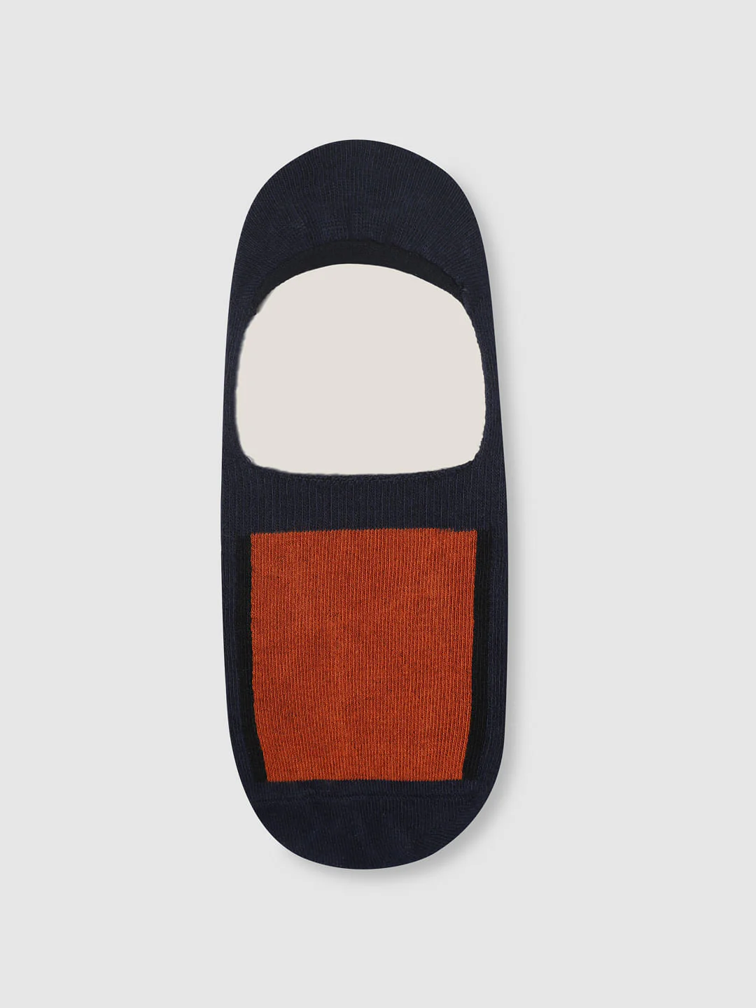 Navy Blue Colourblocked No Show Socks - Image 2