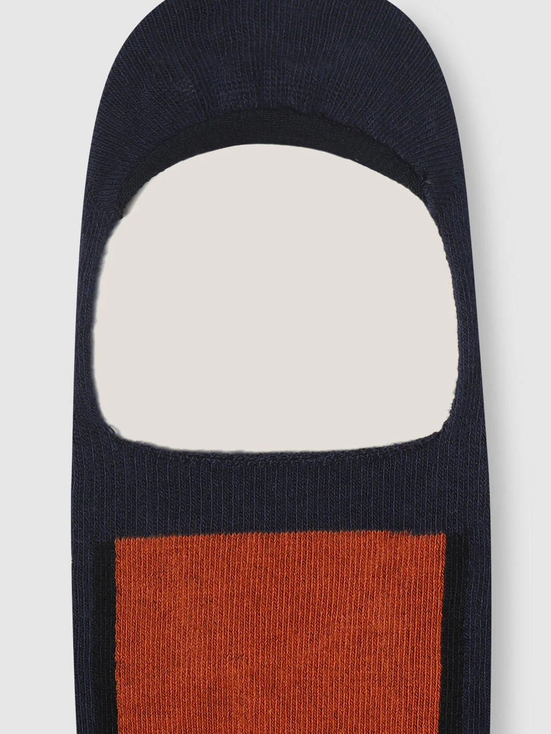 Navy Blue Colourblocked No Show Socks - Image 4