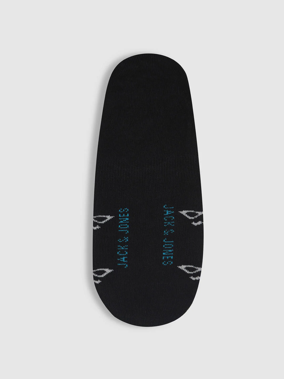 Black Printed No Show Socks - Image 3