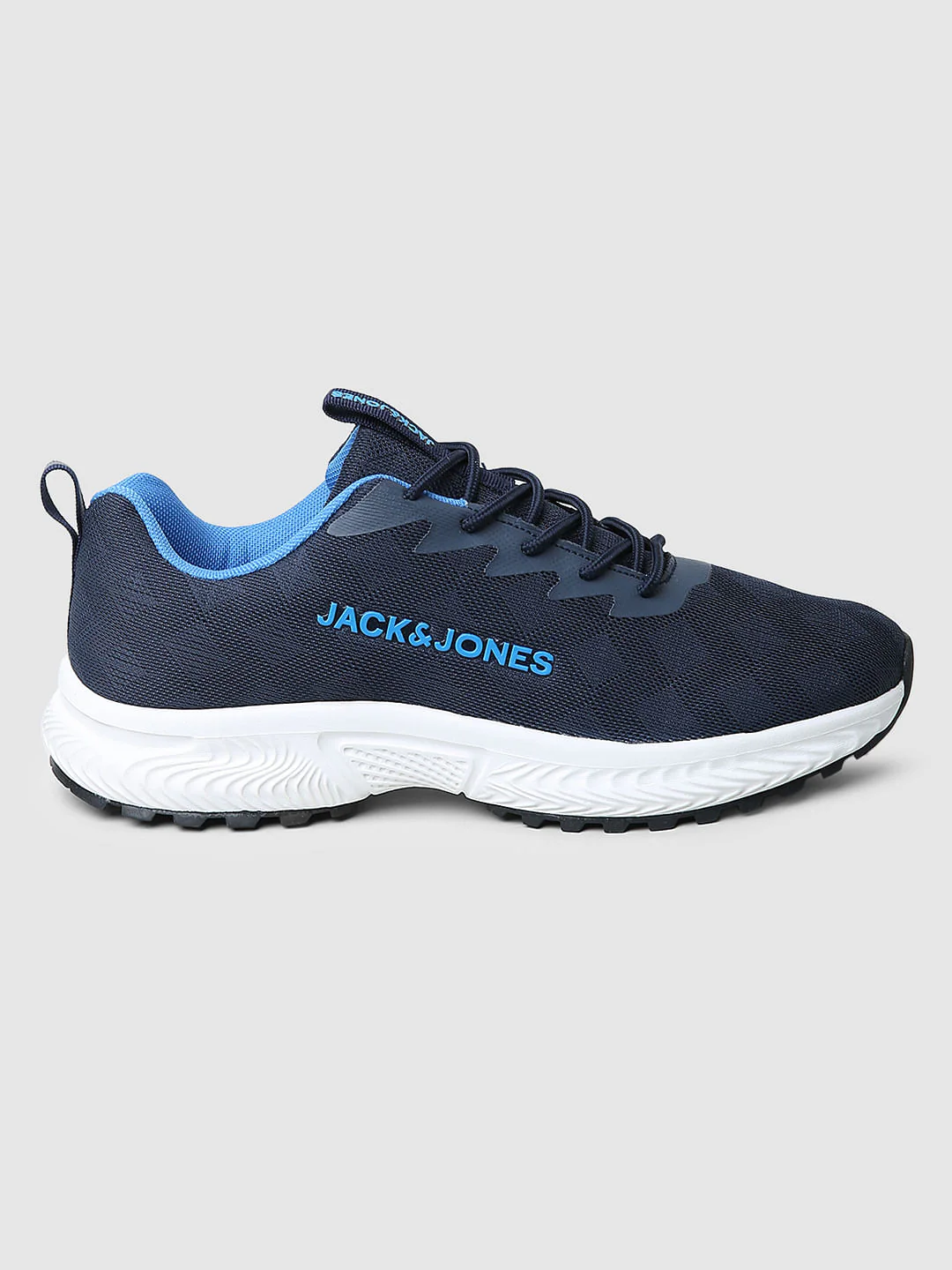 Blue Printed Mesh Sneakers - Image 3