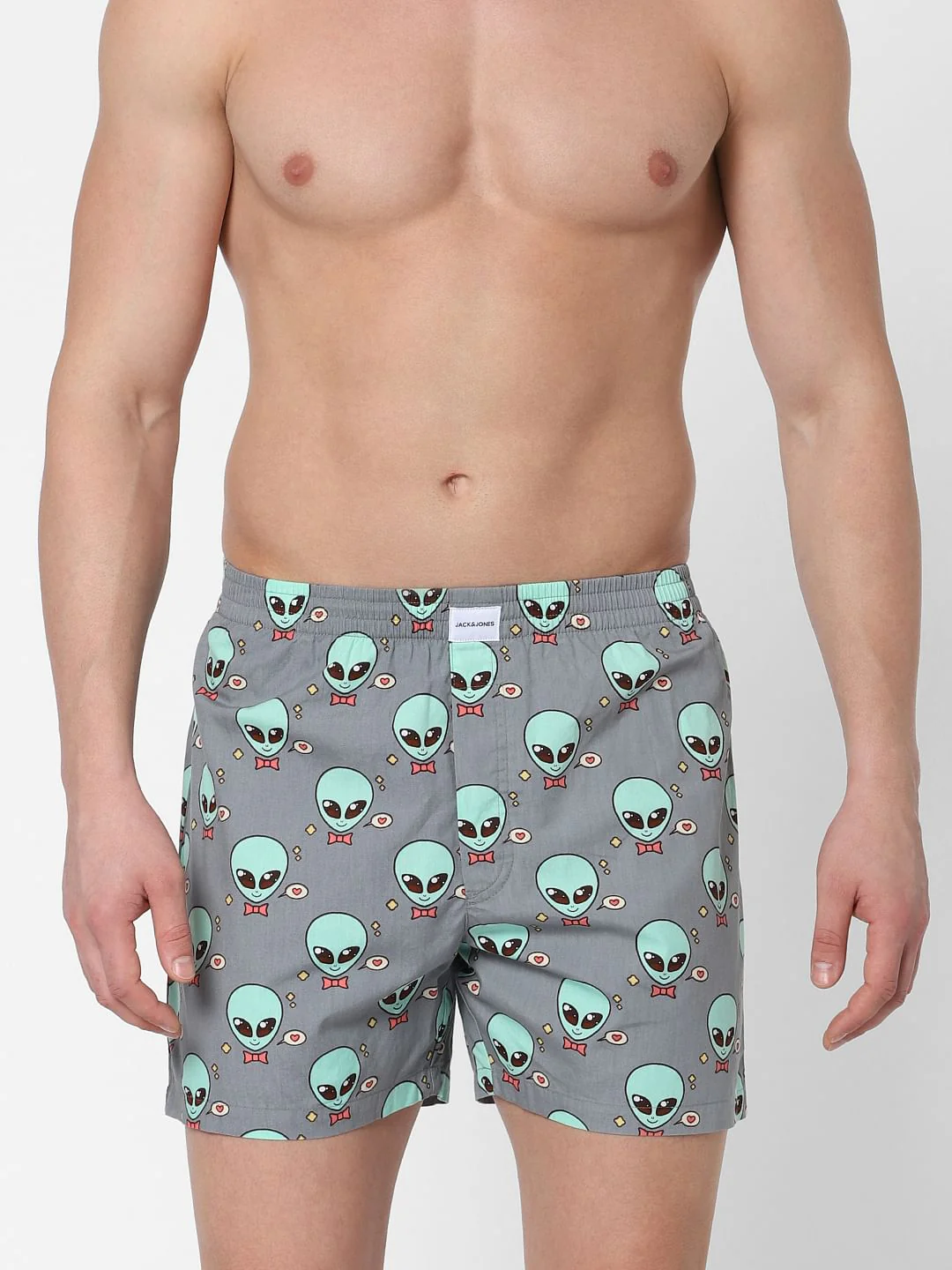 Grey Alien Print Boxers