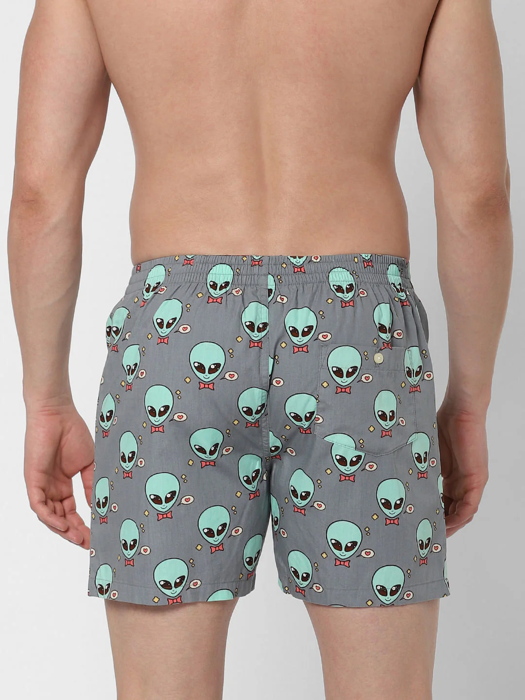 Grey Alien Print Boxers - Image 3