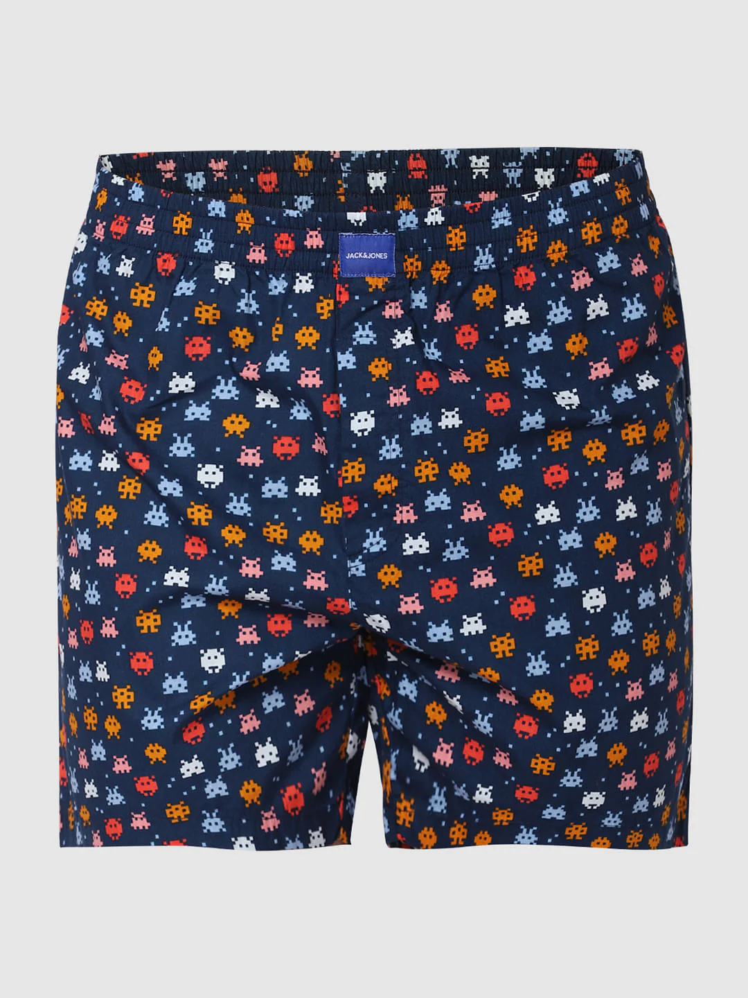 Blue Pixel Alien Print Boxers - Image 5