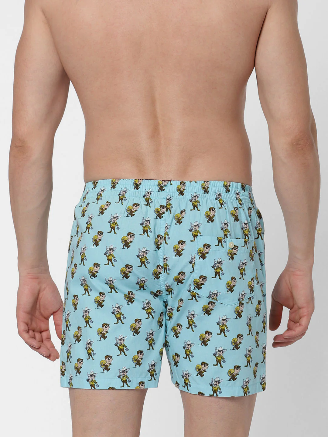 Light Blue Graphic Print Boxers - Image 3