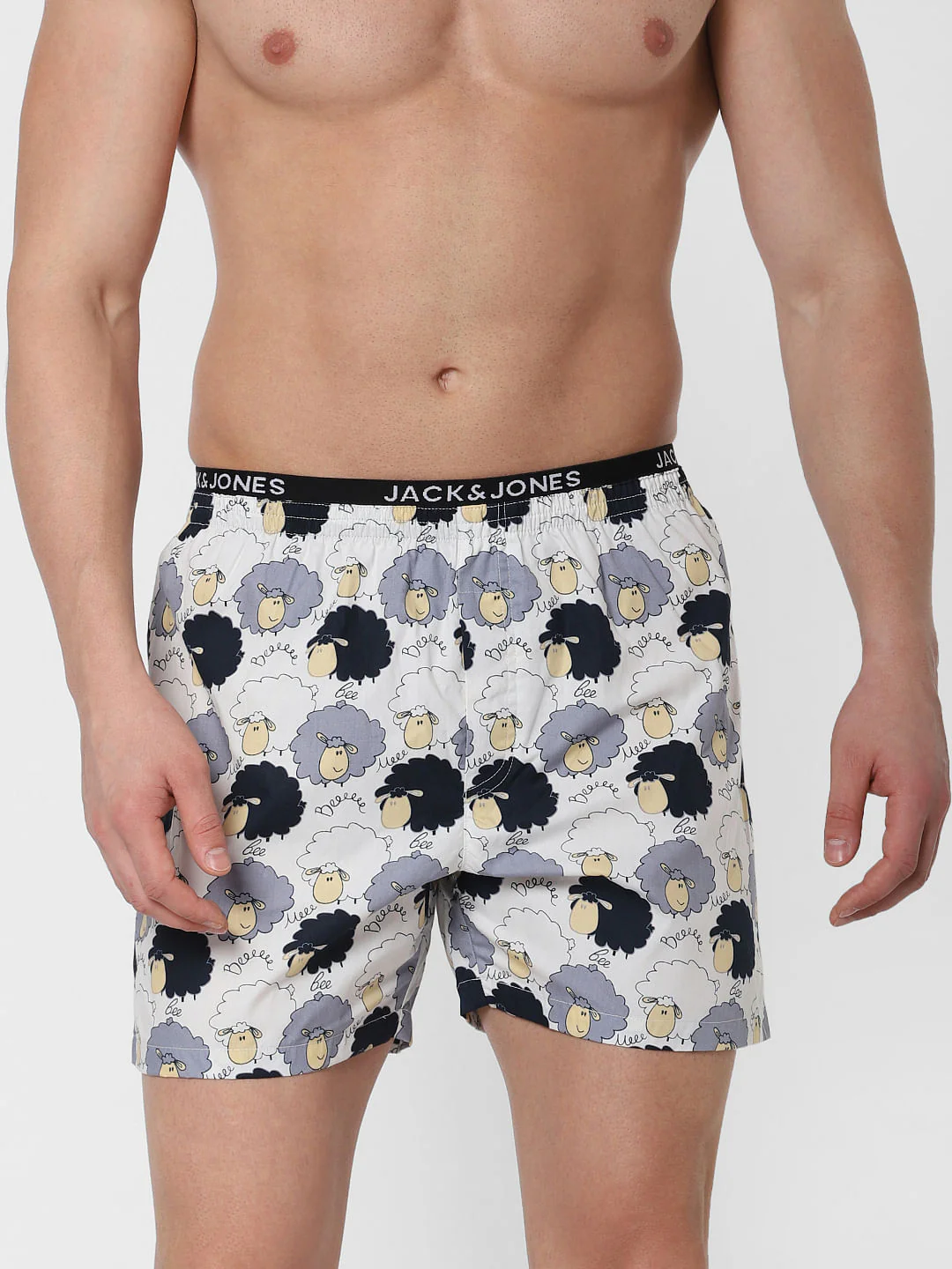 White Sheep Print Boxers
