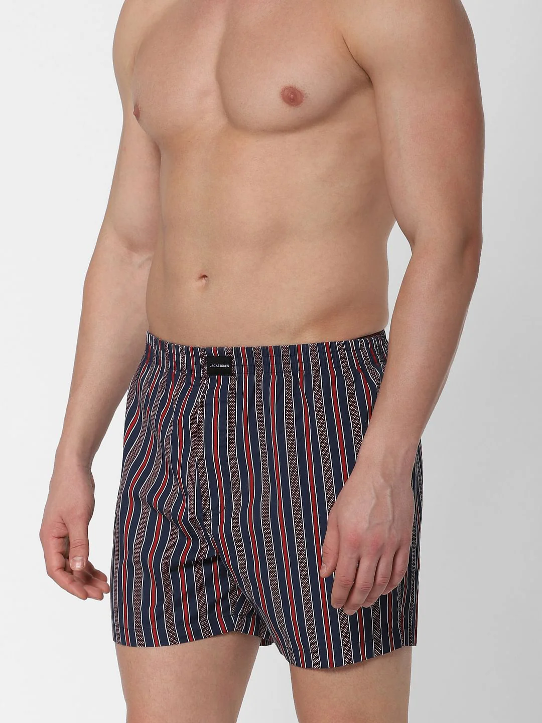 Navy Blue Striped Boxers - Image 2
