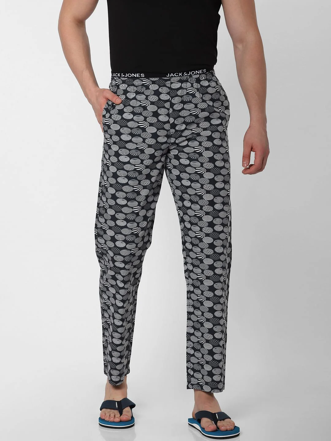 Black All Over Print Pyjama - Image 2