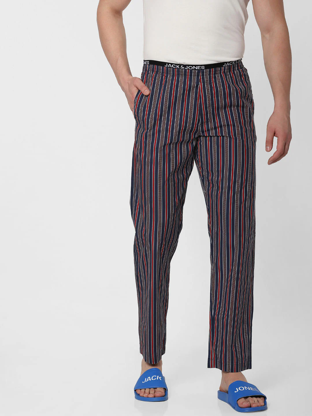 Navy Blue Striped Pyjama - Image 2