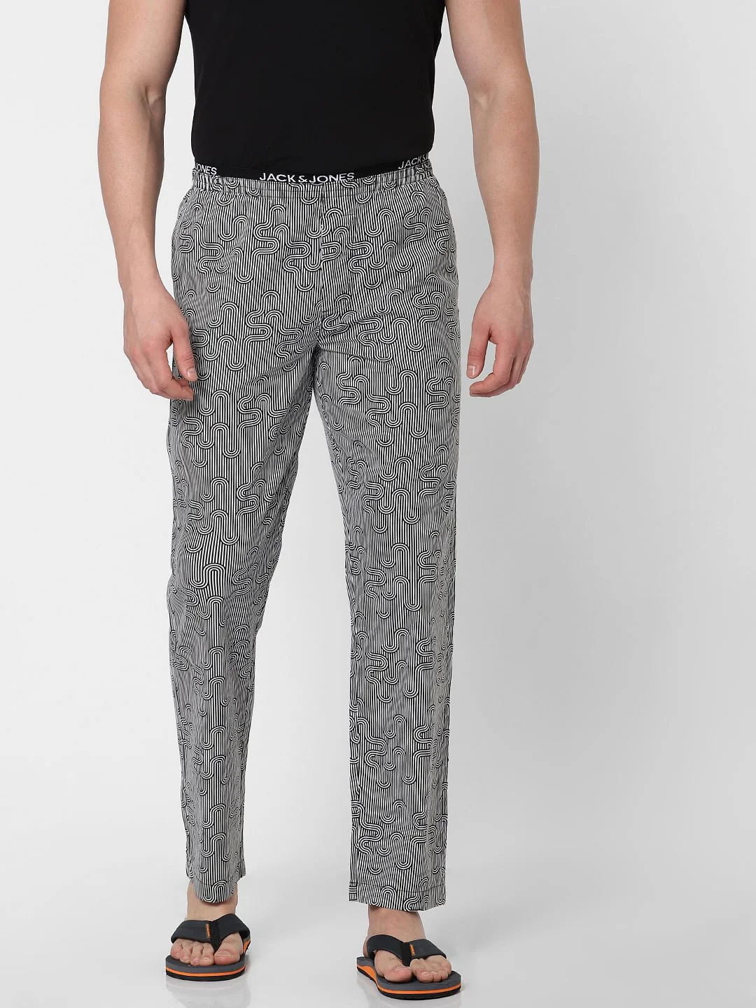 Grey Striped Pyjama