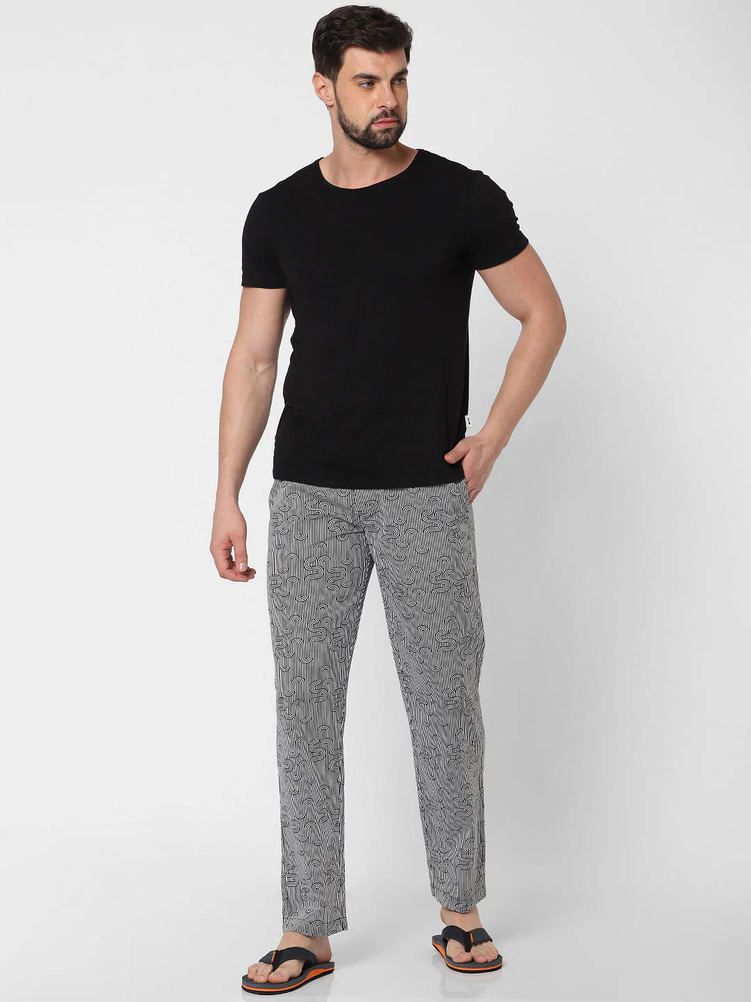 Grey Striped Pyjama - Image 5