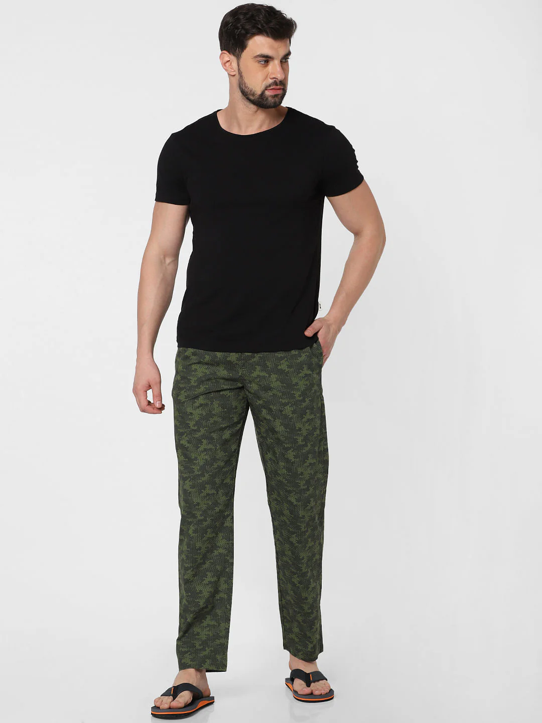 Green Camo Print Pyjama