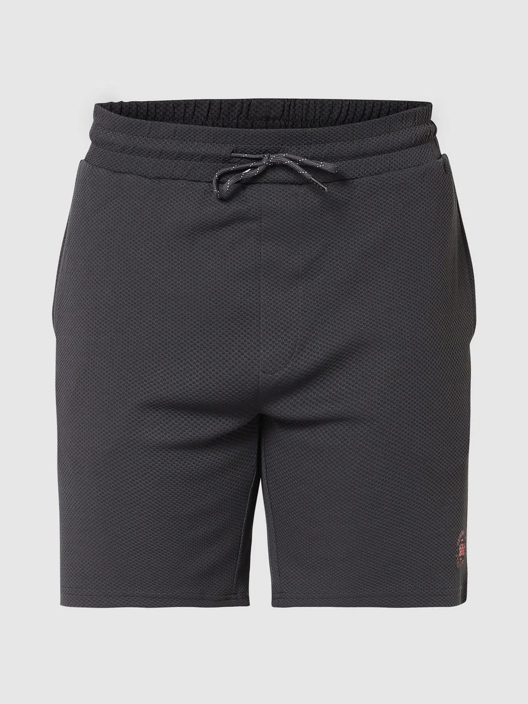 Dark Grey Logo Print Sweatshorts - Image 6