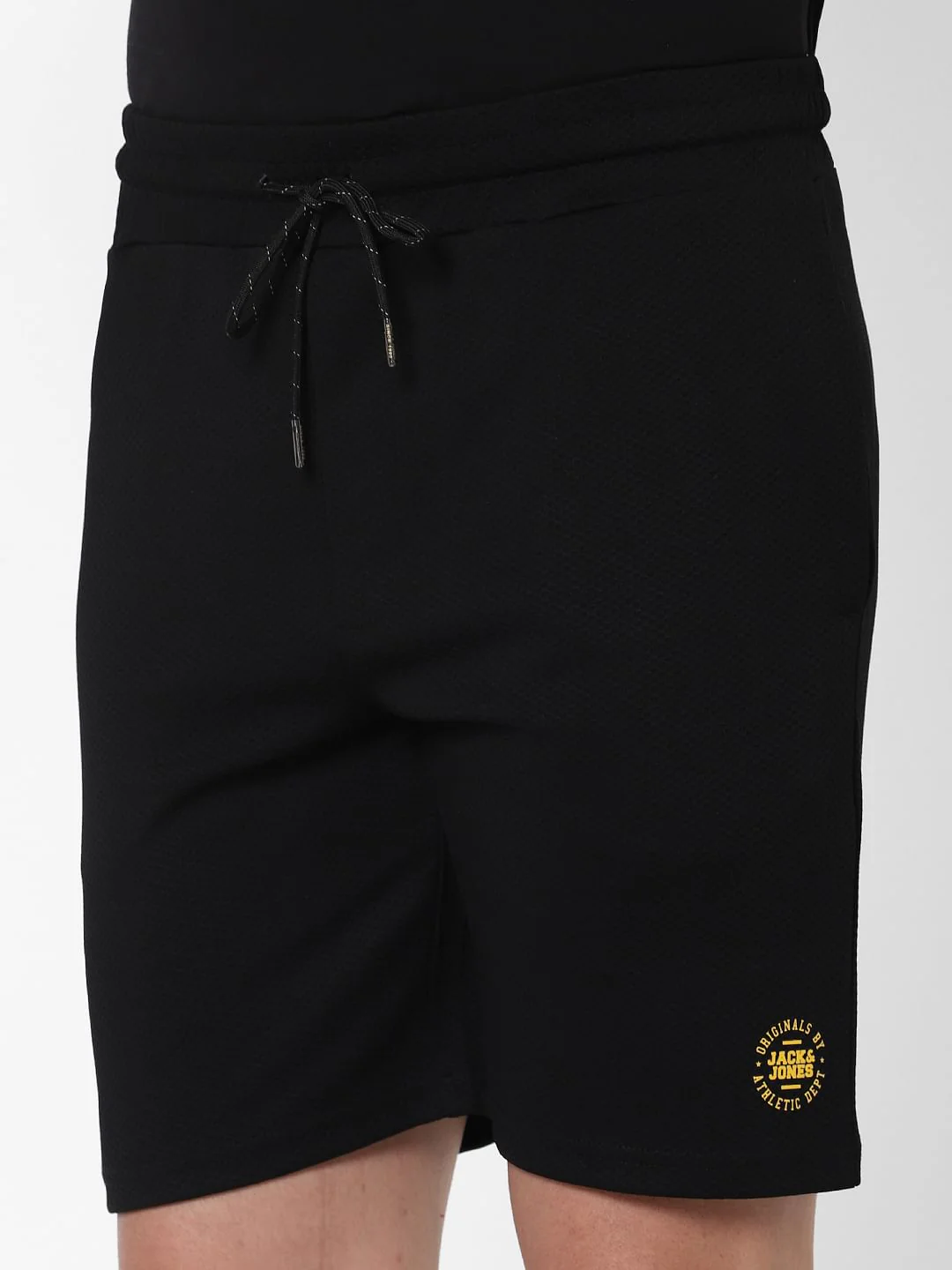 Black Logo Print Sweatshorts - Image 5