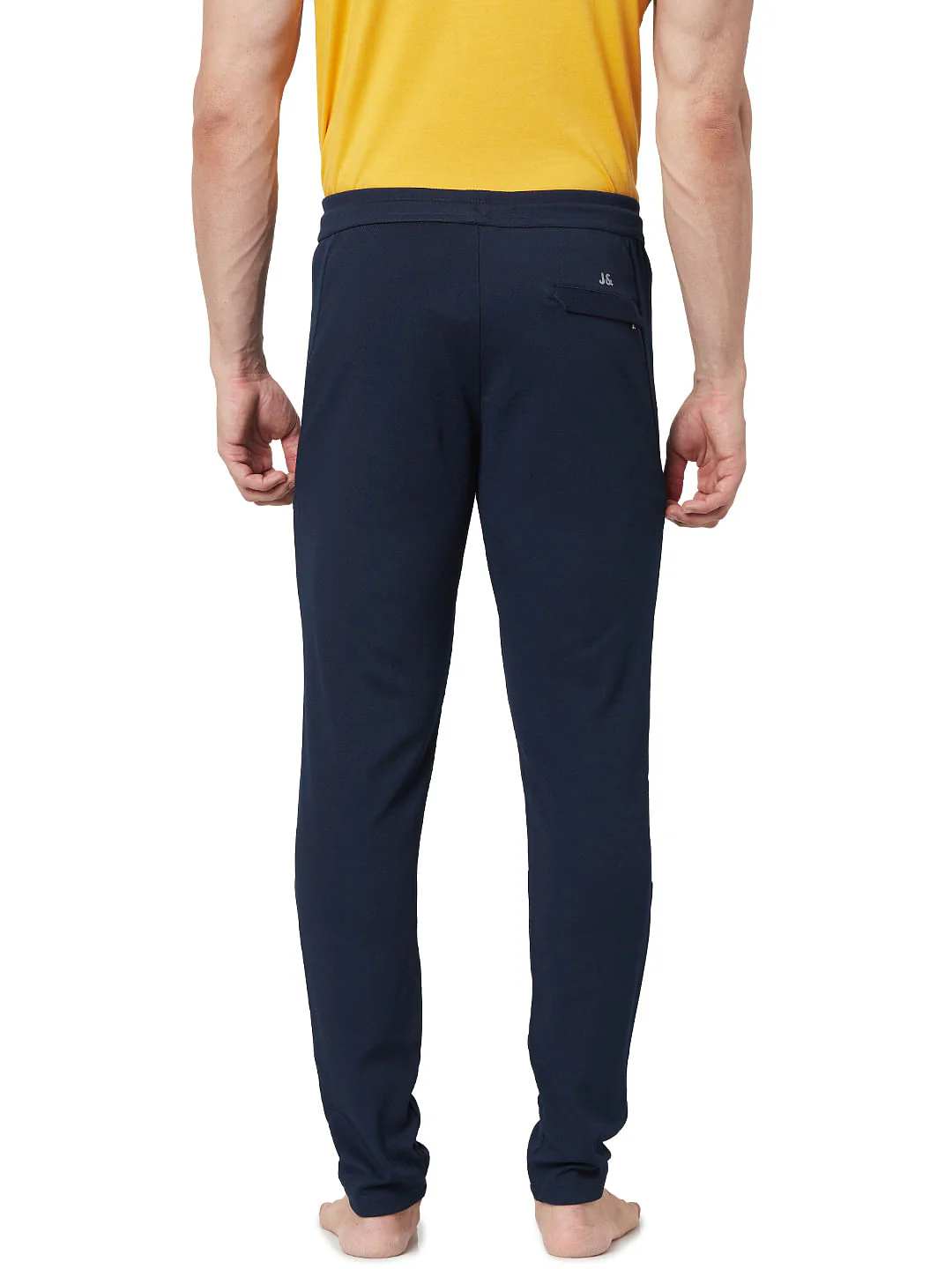 Dark Blue Low Rise Trackpants - Image 3