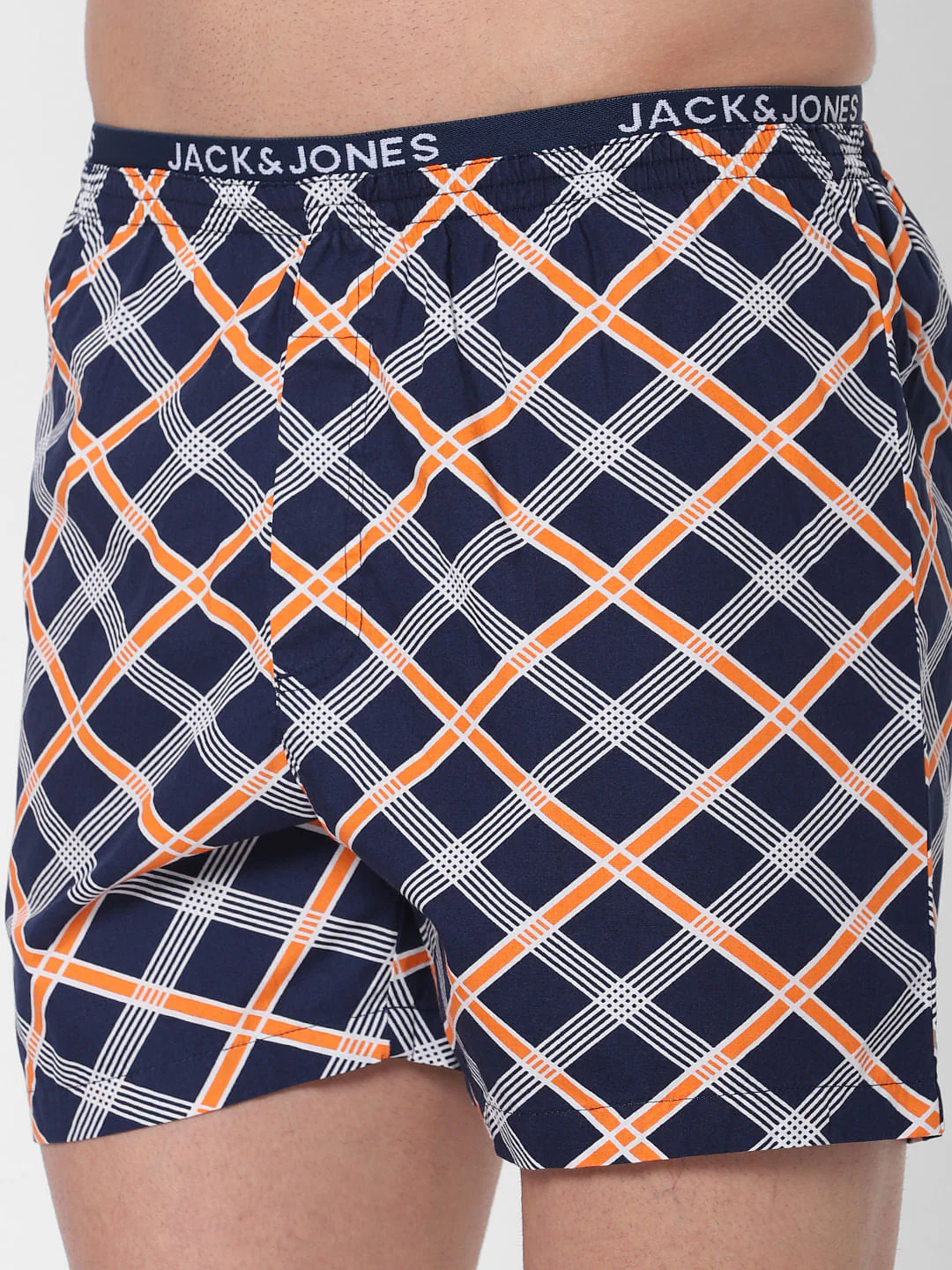 Dark Blue Check Boxers - Image 4