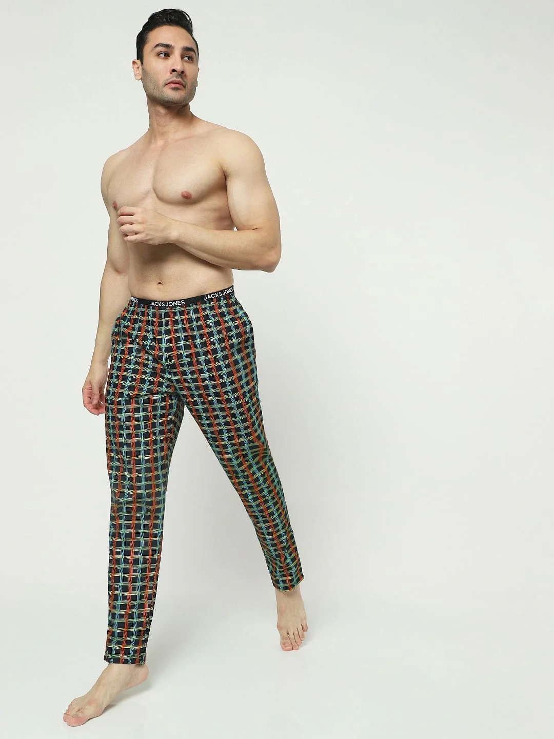 Black Printed Pyjamas