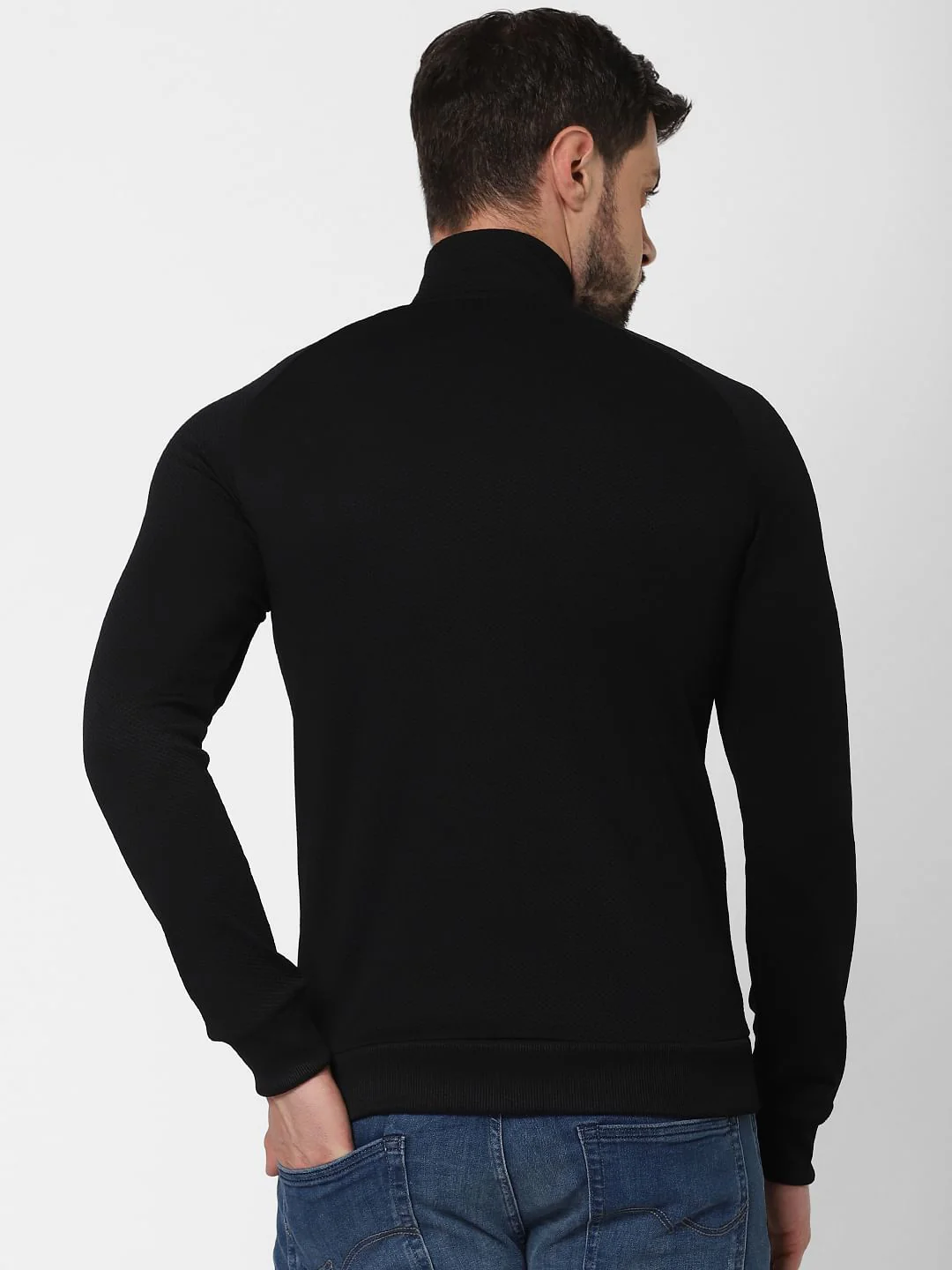 Black Zip Up Sweatshirt - Image 3