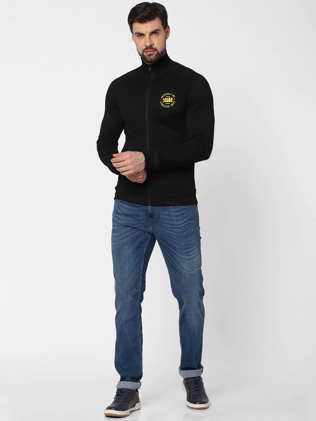 Black Zip Up Sweatshirt - Image 4