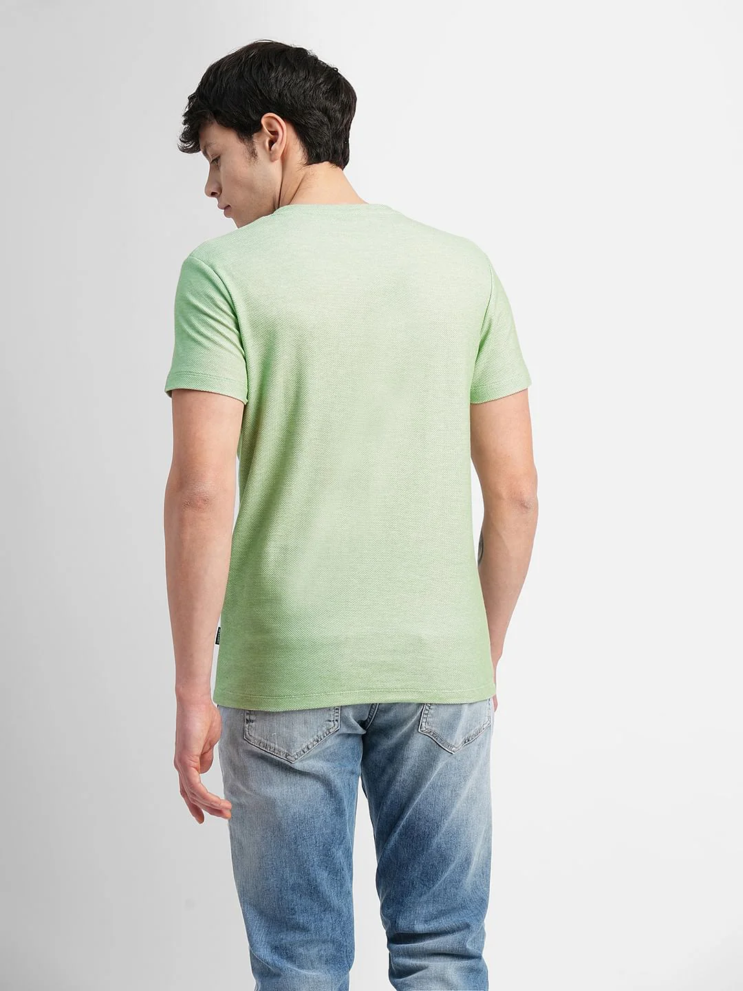 Light Green Crew Neck T-shirt - Image 4