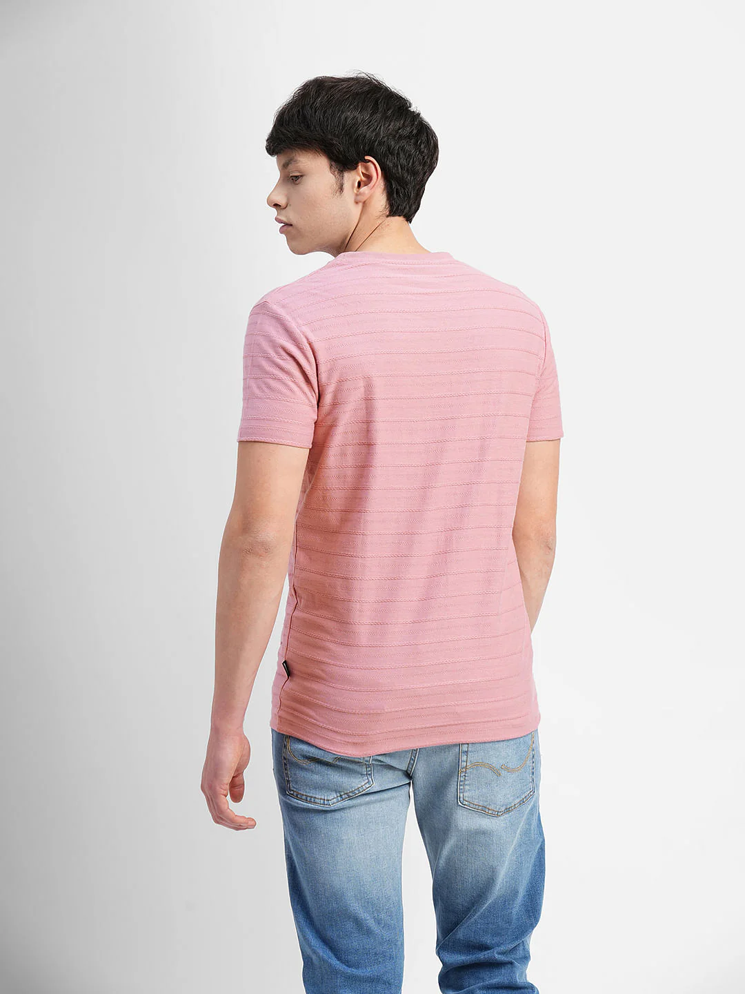 Pink Crew Neck T-shirt - Image 4
