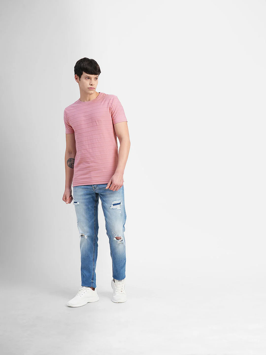 Pink Crew Neck T-shirt - Image 6
