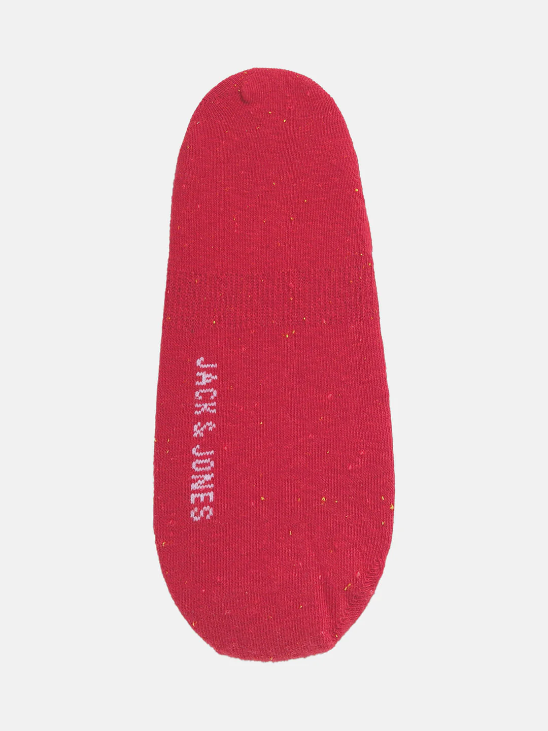 Pack of Three No Show Socks - Red, White & Dark Grey - Image 2