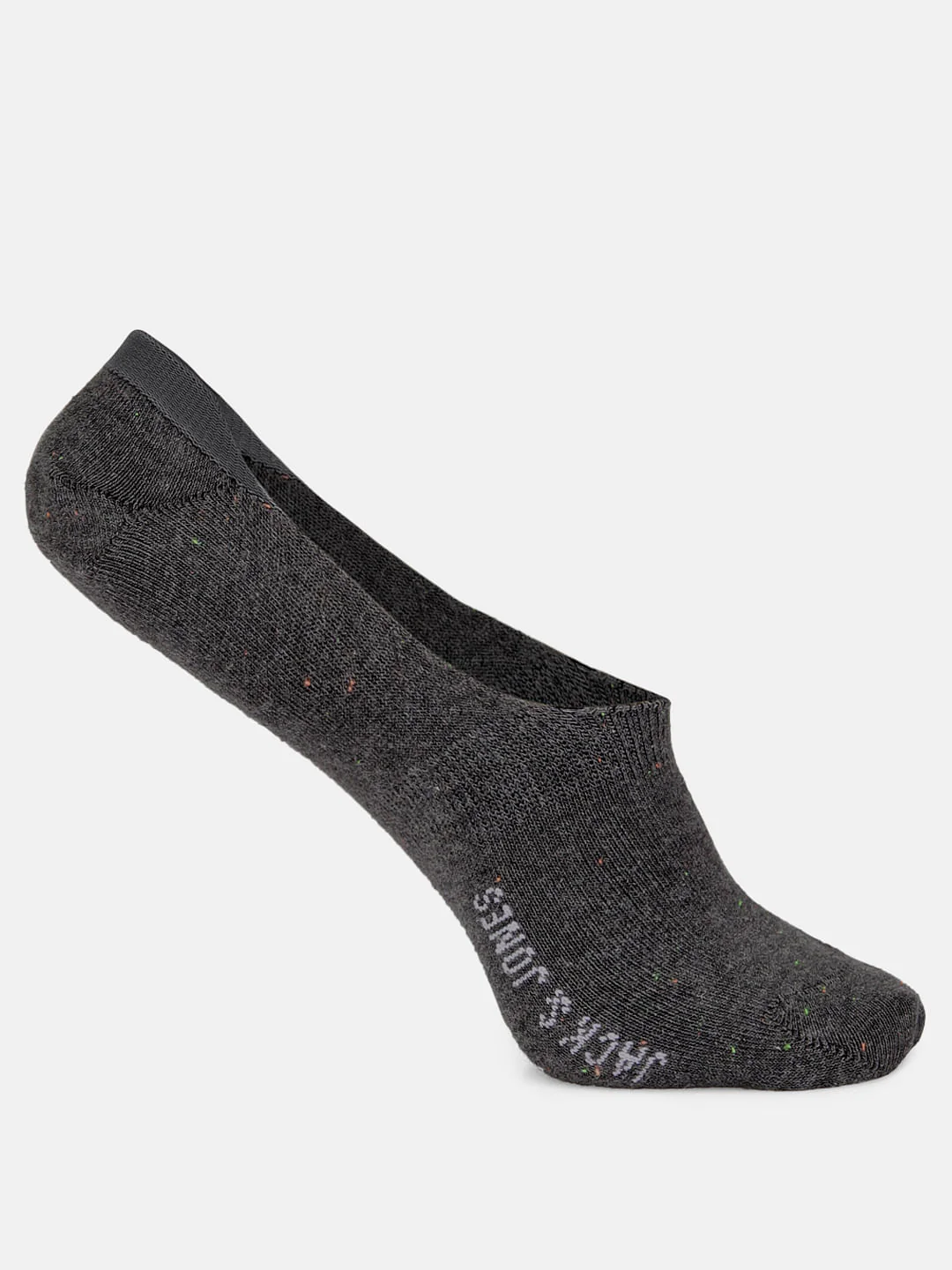 Pack of Three No Show Socks - Red, White & Dark Grey - Image 3
