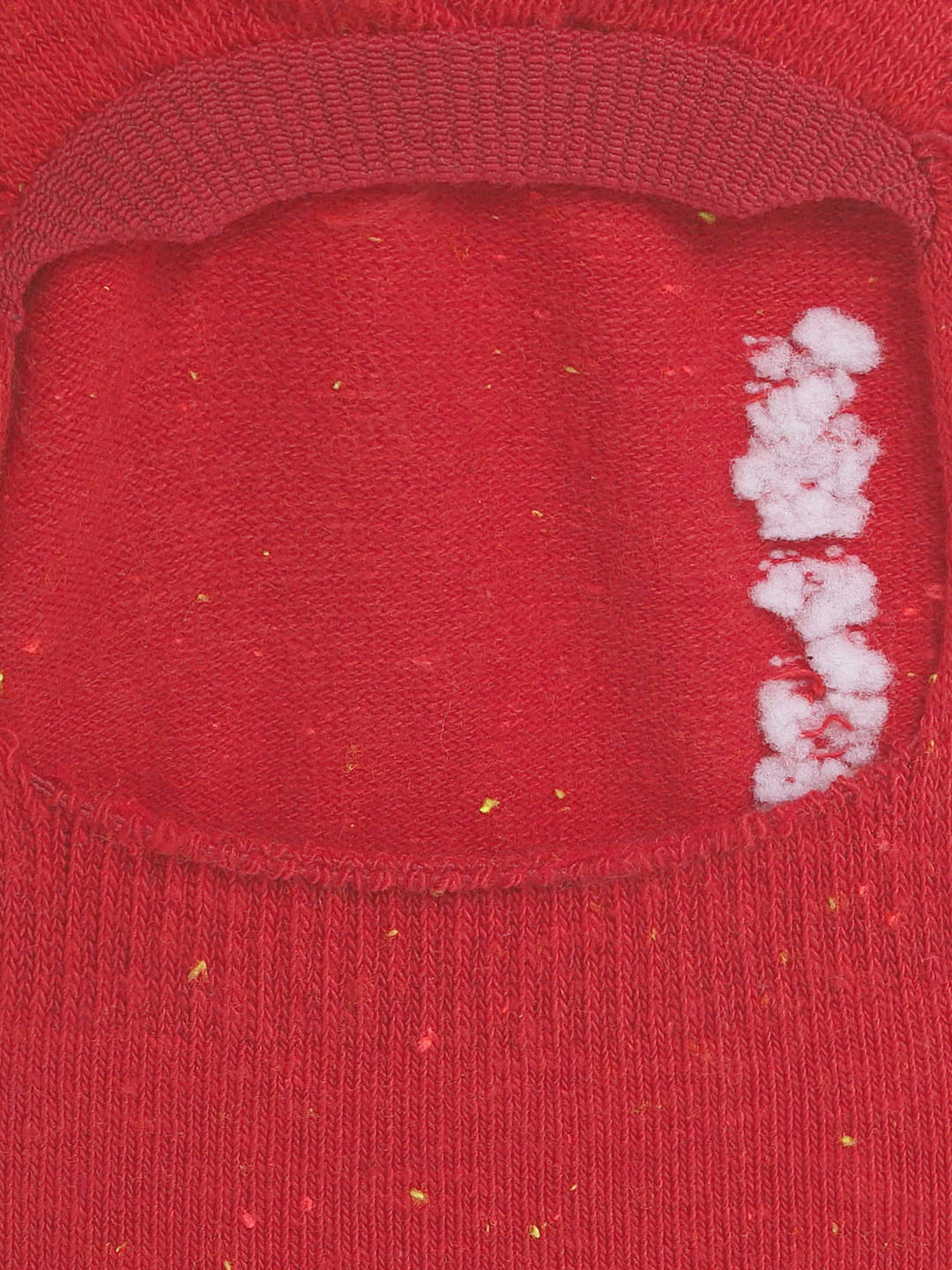 Pack of Three No Show Socks - Red, White & Dark Grey - Image 6
