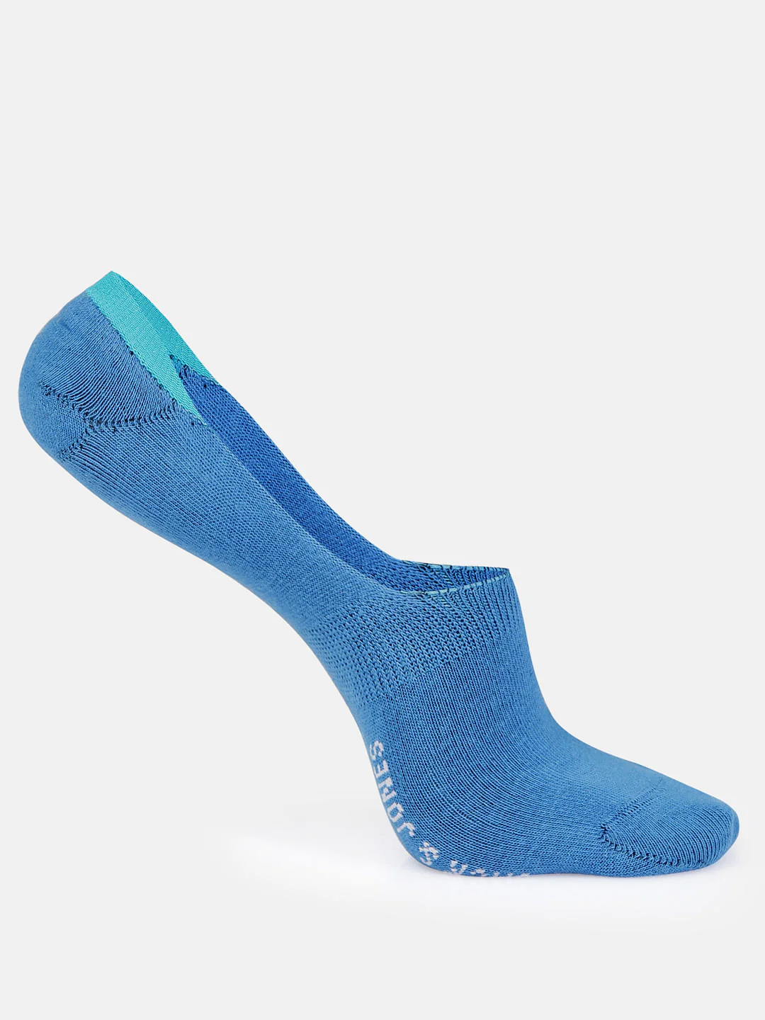 Pack of Three No Show Socks - Green, Red & Blue - Image 4