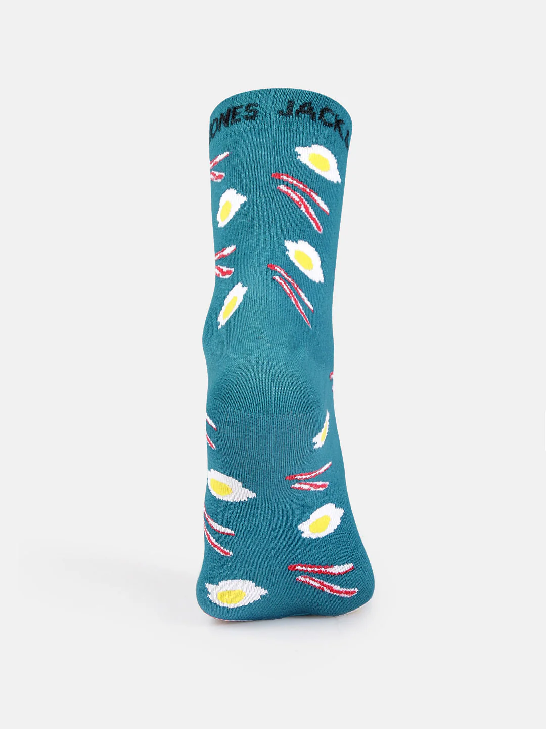 Teal Printed Mid Calf Length Socks - Image 3