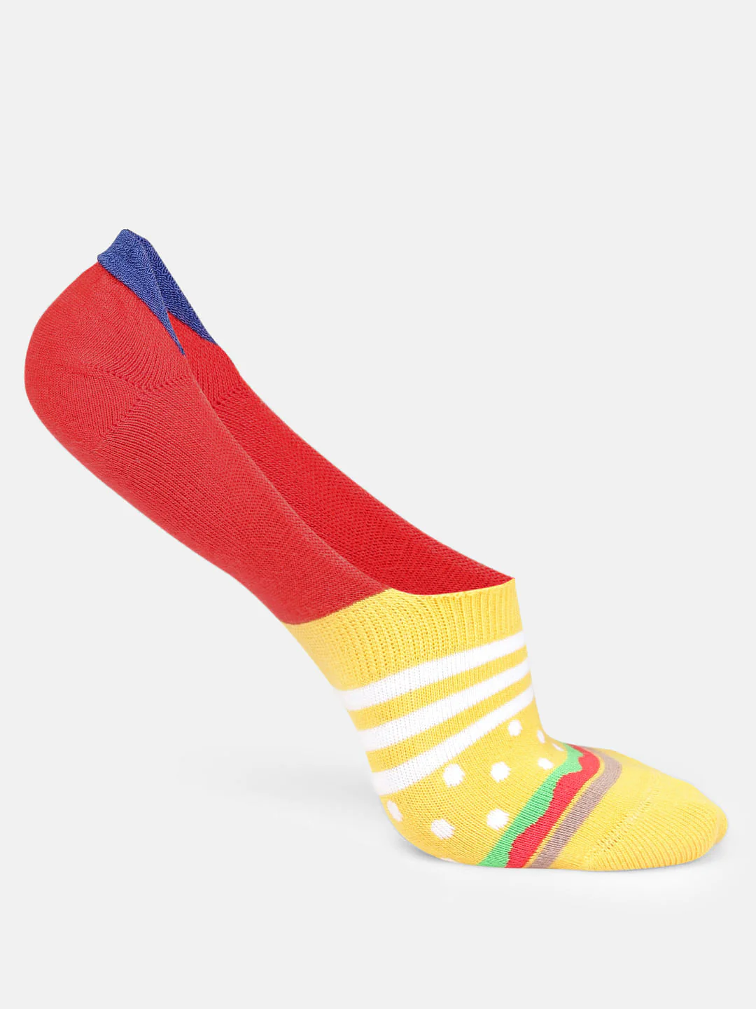 Pack of Two Colourblocked No Show Socks - Image 3