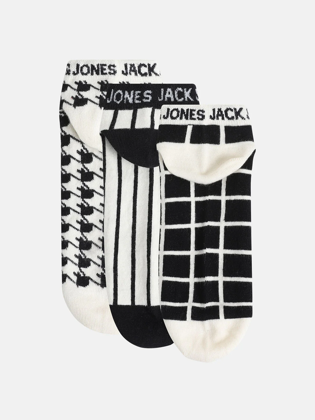 Pack of 3 Monochrome Ankle Length Socks - Image 5
