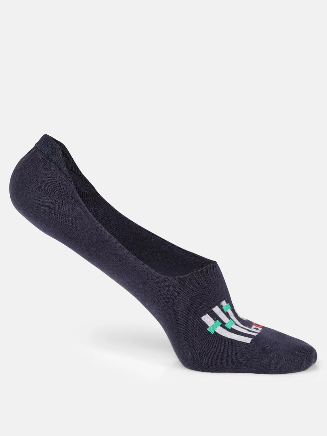 Pack of Two No Show Socks - Black & Blue - Image 3